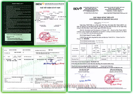 Chứng minh tài chính